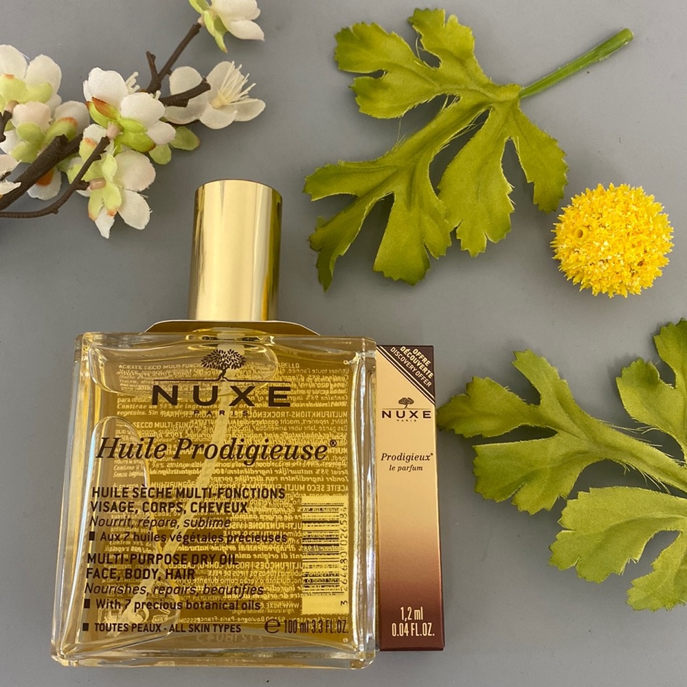 NUXE Huile Prodigieuse PARIS, Multi-Purpose Dry Oil Face, Body, Hair